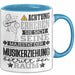 Musikerziehung Geschenk Tasse Lustiger Spruch Erheben Sie Sich Der Musikerziehung Betritt den Raum Blau Trendation