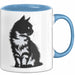 Katzen Tierliebhaber Tasse Geschenk Lustige Geschenkidee Spruch Blau Trendation