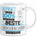 Beste Outdoor-Bloggerin Der Welt Tasse Geschenk für Eine Outdoor-Bloggerin Geprüft Und Sicher Geschenkidee Geburtstag Weihnachten Weiß Trendation