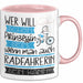 Radfahrerin Tasse Geschenk Spruch Wer Will Schon Prinzessin Sein Wenn Man Auch Radfahrerin Sein Kann Rosa Trendation
