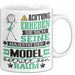 Model Geschenk Tasse Lustiger Spruch Erheben Sie Sich Der Model Betritt den Raum Weiß Trendation