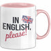 Englischlehrer Tasse Geschenk Auf Englisch Bitte Geschenk Rosa Trendation