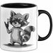 Waschbär Rockmusik Tasse Geschenk für Tiermusikliebhaber Trendation