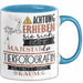 Tierfotografin Tasse Geschenk Lustiger Spruch Bitte Erheben Sie Sich Seine Majestät Die Tierfotografin Betritt Den Raum Blau Trendation
