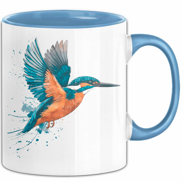 Eisvogel Vogel Tasse Geschenk Lustige Geschenkidee Spruch Blau Trendation