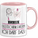 Geschenk für Gleitschirmlehrerin Tasse Lustige Geschenkidee Geburtstag Ich Bin Gleitschirmlehrerin Ich Darf Das Rosa Trendation