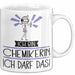 Geschenk für Chemikerin Tasse Lustige Geschenkidee Geburtstag Ich Bin Chemikerin Ich Darf Das Weiß Trendation