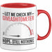 Sarkasmus Tasse Geschenk Giveashitometer Geschenkidee Lustig Kollege Rot Trendation