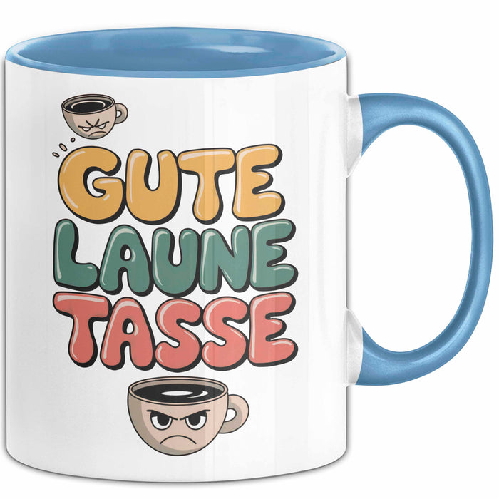 Sarkasmus Tasse Geschenkidee Gute Laune Tasse Sarkastische Blau Trendation
