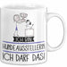 Geschenk für Hundeausstellerin Tasse Lustige Geschenkidee Geburtstag Ich Bin Hundeausstellerin Ich Darf Das Weiß Trendation