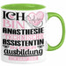 Anästhesietechnische Assistentin Ausbildung Start Geschenk Tasse Ich Bin Anästhesietechnische Assistentin In Der Ausbildung Ich Darf Das Kaffee-Becher Geschenkidee Grün Trendation