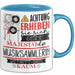 Musiksammlerin Tasse Geschenk Lustiger Spruch Bitte Erheben Sie Sich Seine Majestät Die Musiksammlerin Betritt Den Raum Blau Trendation