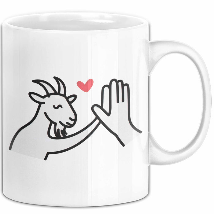 Ziegenbauer Ziegen Tier Tasse Geschenk Lustige Geschenkidee Spruch Weiß Trendation