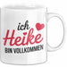 Heike Tasse Geschenk Ich Bin Vollkommen Heike Geschenkidee Geburtstag Weiß Trendation