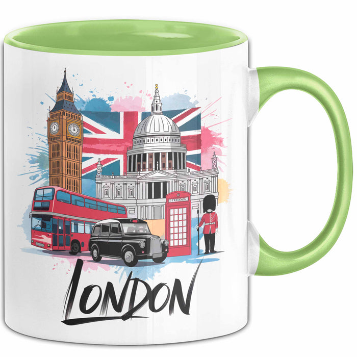 England London Tasse Geschenk Lustige Geschenkidee Spruch Grün Trendation