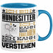Hundesitter Geschenk Kaffee-Tasse Geschenkidee für Hundesitter Ich Bin Hundesitter Ich Kann Es Dir Erklären Jedoch Nicht Für Dich Verstehen Spruch Lustig Blau Trendation