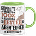 Abenteurer Geschenk Lustiger Spruch für Abenteurer Geschenkidee Bester Abenteurer Der Welt Grün Trendation