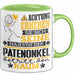 Patenonkel Geschenk Tasse Lustiger Spruch Erheben Sie Sich Der Patenonkel Betritt den Raum Grün Trendation