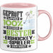 Eishockeyspieler Geschenk Lustiger Spruch für Eishockeyspieler Geschenkidee Bester Eishockeyspieler Der Welt Rosa Trendation