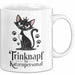 Katzenliebhaber Tasse Geschenkidee Trinknapf Katzen Personal Weiß Trendation