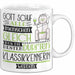 Klassikkennerin Geschenk Becher Tasse Gott Schuf Alle Menschen Gleich Nur Die Besten Durfeten Klassikkennerin Werden Geschenkidee Lustig Weiß Trendation