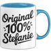Stefanie Tasse Geschenk Original 100% Stefanie Geschenkidee Geburtstag Blau Trendation