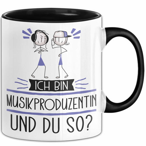 Musikproduzentin Tasse Geschenk Ich Bin Musikproduzentin Und Du So Geschenkidee Lustiger Spruch Becher Trendation