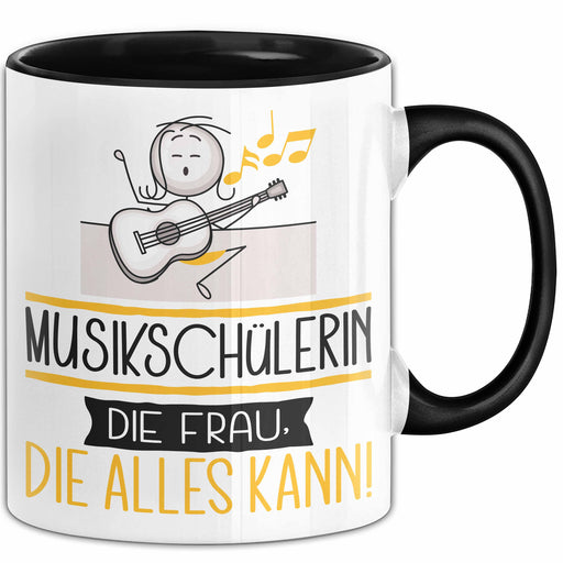 Musikschülerin Geschenk Tasse Becher Die Frau Die Allen Kann Geschenkidee für eine Musikschülerin Lustig Trendation