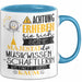 Musikwissenschaftlerin Tasse Geschenk Lustiger Spruch Bitte Erheben Sie Sich Seine Majestät Die Musikwissenschaftlerin Betritt Den Raum Blau Trendation