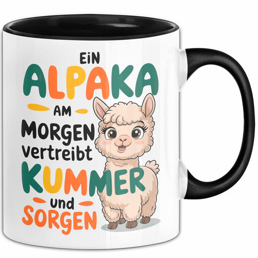 Alpaka Liebhaber Tasse Geschenkidee Alpaka Am Morgen Tierfan Trendation