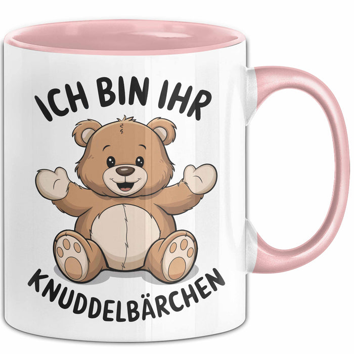 Teddybär Valentinstag Tasse Geschenk Kuscheliger kleiner Bär Rosa Trendation