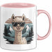 Alpaka Liebhaber Tasse Geschenkidee für Tierfreunde Rosa Trendation