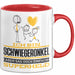 Schwiegeronkel Geschenk Tasse Ich Bin Schwiegeronkel Aber Sag Doch Einfach Superheld Lustige Geschenkdiee für Schwiegeronkel Kaffee-Becher Rot Trendation