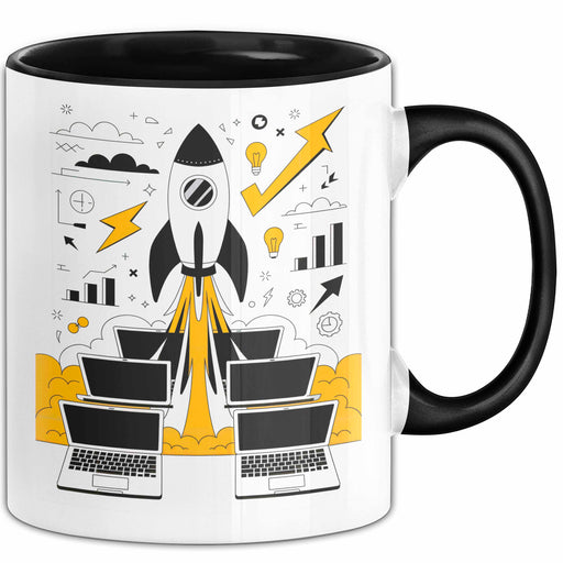Startup Gründer Tasse Geschenk Lustige Geschenkidee Spruch Für Hustle Erbauer Trendation