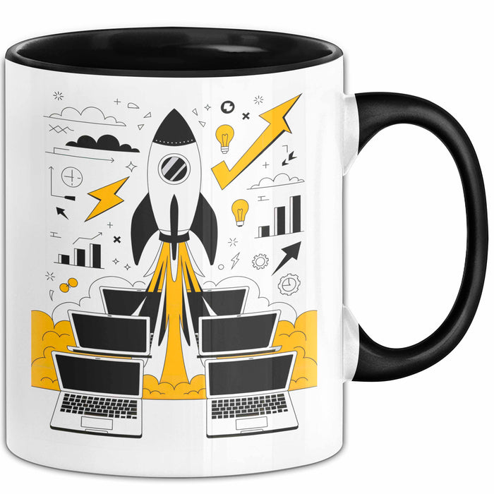 Startup Gründer Tasse Geschenk Lustige Geschenkidee Spruch Für Hustle Erbauer Trendation