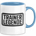 Fußballtrainer Fußballteam Tasse Geschenk Lustige Geschenkidee Spruch Trainer Legende Blau Trendation