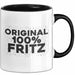 Fritz Tasse Original 100% Fritz Geschenk Schwarz Trendation
