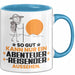 Abenteurreisender Geschenk Tasse So Gut Kann Nur Ein Abenteurreisender Aussehen Geschenkidee Kaffee-Becher Blau Trendation