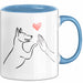 Labrador Retriever Hund Tier Tasse Geschenk Lustige Geschenkidee Spruch Blau Trendation