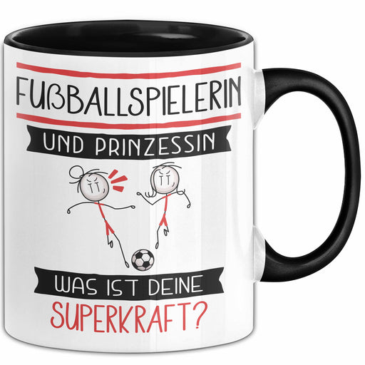 Fußballspielerin Und Prinzessin Tasse Geschenk Für Eine Fußballspielerin Geburtstag Was Ist Deine Superkraft Trendation