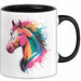 Pferde Tierliebhaber Tasse Geschenk Lustige Geschenkidee Spruch Schwarz Trendation
