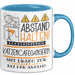 Katzencafégängerin Tasse Geschenk Lustig Abstand Halten Hochleistungs-Katzencafégängerin Mit Drang Zur Perfektion Bei Der Arbeit Blau Trendation