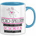 Polo-Spielerin Weil Es Keinen Schöneren Beruf Gibt Tasse Geschenk für Eine Polo-Spielerin Lustig Blau Trendation
