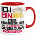 Steuerfachangestellter Ausbildung Tasse Geschenk Ich Bin Steuerfachangestellter In Der Ausbildung Ich Darf Das Geschenkidee Spruch Rot Trendation