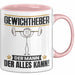 Gewichtheber Tasse Geschenk für Gewichtheber Der Mann Der Alles Kann Geschenkidee zum Geburtstag Rosa Trendation