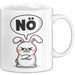 Sarkastische Kaninchen Hase Tasse Geschenk Lustige Geschenkidee Spruch Nö Weiß Trendation