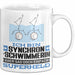 Synchronschwimmerin Geschenk Tasse Ich Bin Synchronschwimmerin Aber Sag Doch Einfach Superheld Lustige Geschenkdiee für Synchronschwimmerin Kaffee-Becher Weiß Trendation