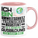 Umweltschutztechnischer Assistent Ausbildung Tasse Geschenk Ich Bin Umweltschutztechnischer Assistent In Der Ausbildung Ich Darf Das Geschenkidee Spruch Rosa Trendation