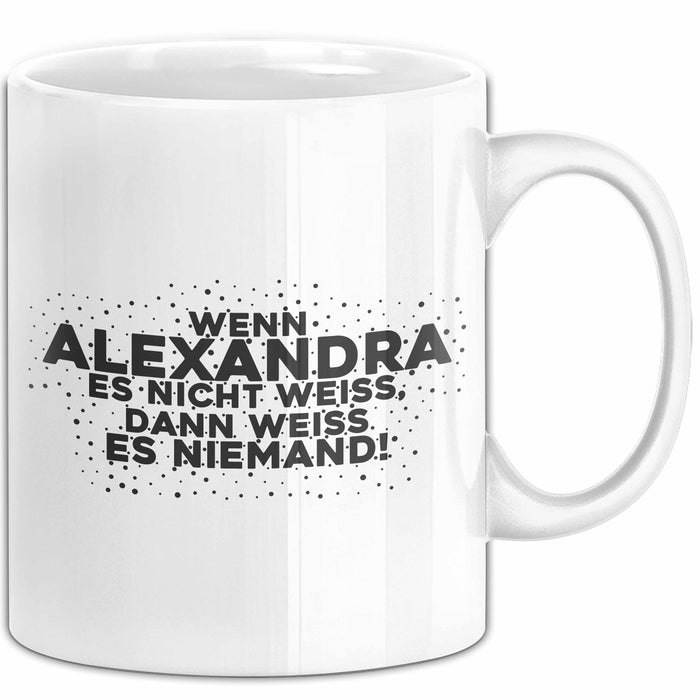 Alexandra Tasse Wenn Alexandra Es Nicht Weiss, Dann Weiss Es Niemand!