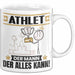 Athlet Tasse Geschenk für Athlet Der Mann Der Alles Kann Geschenkidee zum Geburtstag Weiß Trendation